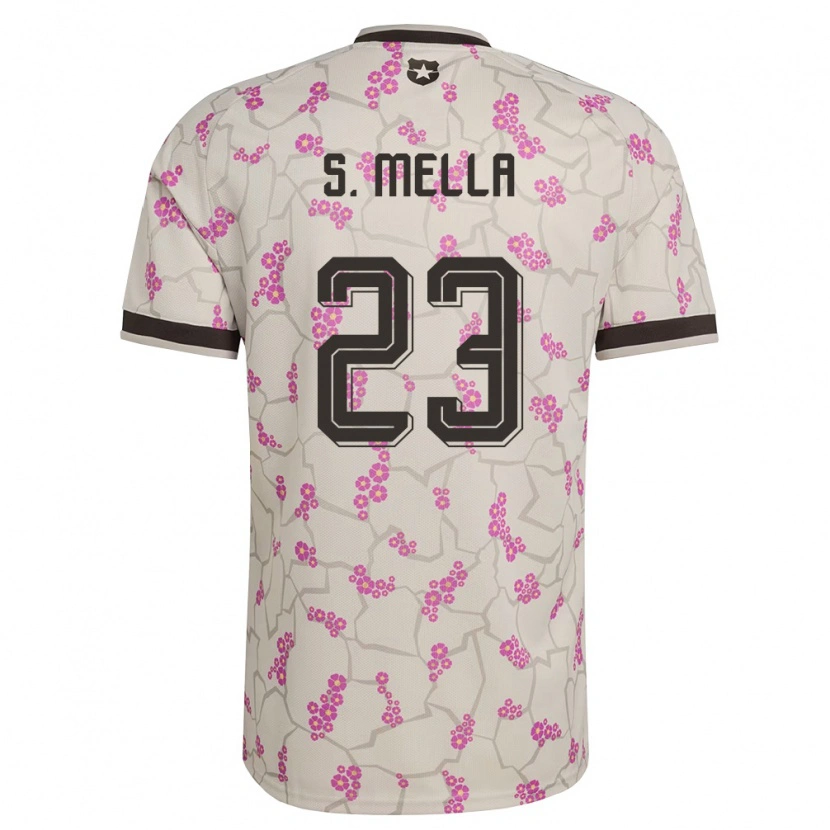 Danxen Women Chile Sebastián Mella #23 White Purple Away Jersey 26-28 T-Shirt