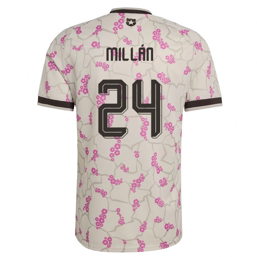 Danxen Women Chile Lautaro Millán #24 White Purple Away Jersey 26-28 T-Shirt