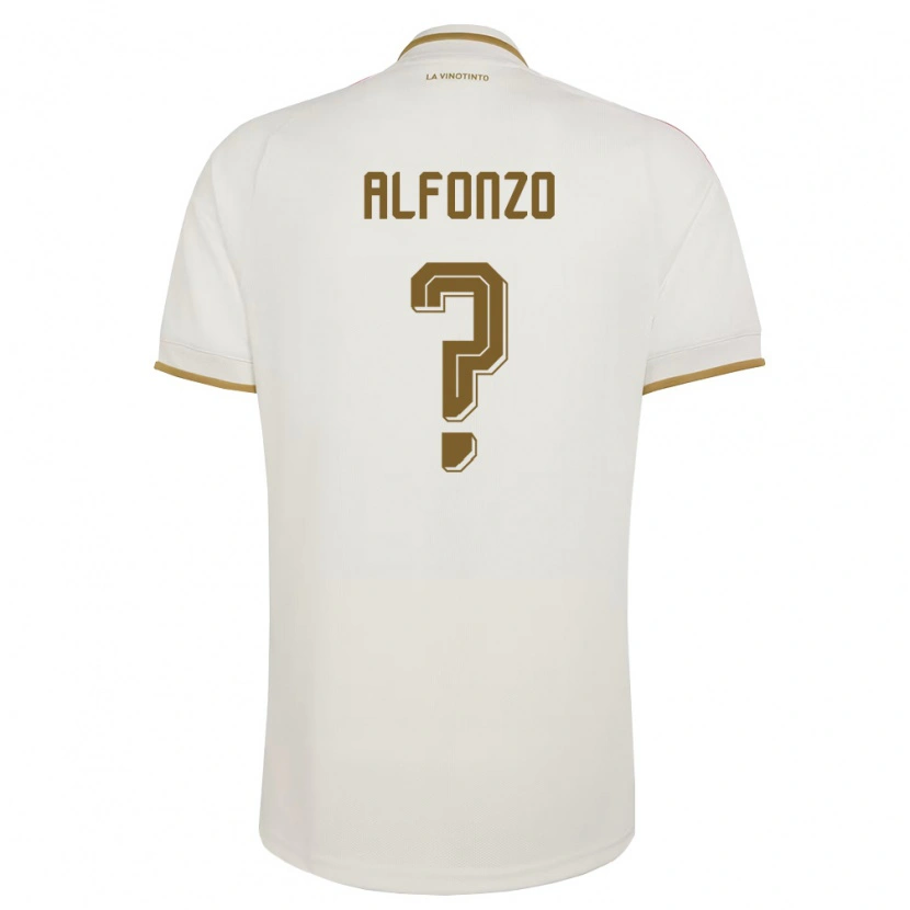 Danxen Women Venezuela Delvin Alfonzo #0 Off-White Yellow Away Jersey 26-28 T-Shirt