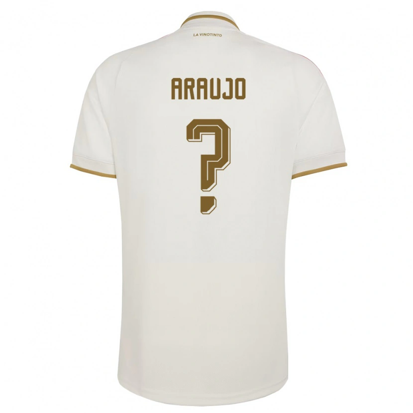 Danxen Women Venezuela Andrusw Araujo #0 Off-White Yellow Away Jersey 26-28 T-Shirt