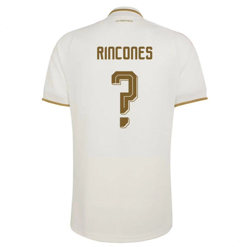 Danxen Women Venezuela Ricardo Rincones #0 Off-White Yellow Away Jersey 26-28 T-Shirt