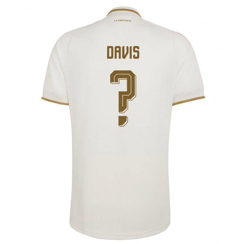 Danxen Women Venezuela Román Davis #0 Off-White Yellow Away Jersey 26-28 T-Shirt