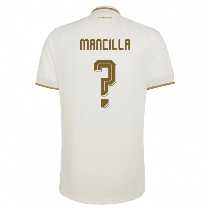 Danxen Women Venezuela John Mancilla #0 Off-White Yellow Away Jersey 26-28 T-Shirt