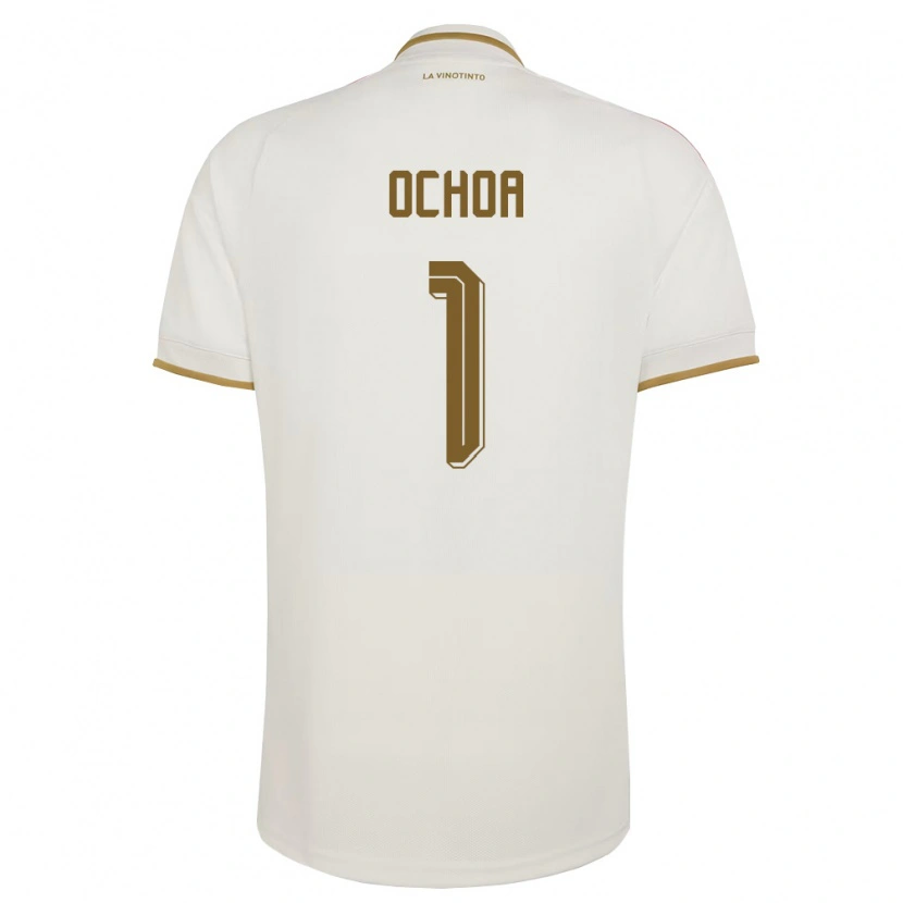 Danxen Women Venezuela Diego Ochoa #1 Off-White Yellow Away Jersey 26-28 T-Shirt
