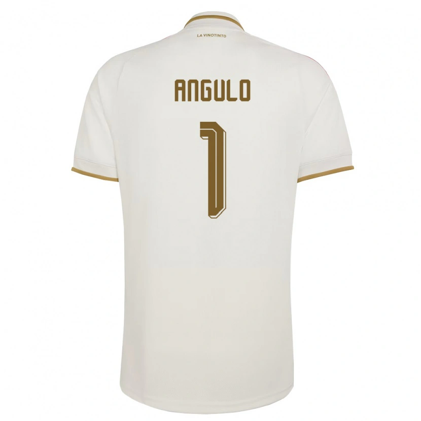 Danxen Women Venezuela Sebastian Angulo #1 Off-White Yellow Away Jersey 26-28 T-Shirt