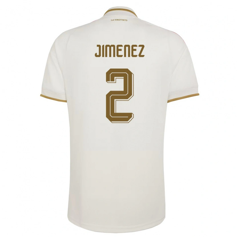 Danxen Women Venezuela Kendys Jimenez #2 Off-White Yellow Away Jersey 26-28 T-Shirt