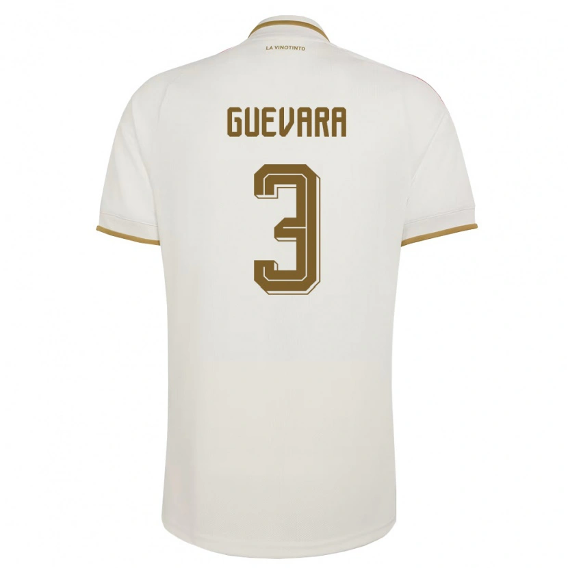 Danxen Women Venezuela Nestor Guevara #3 Off-White Yellow Away Jersey 26-28 T-Shirt