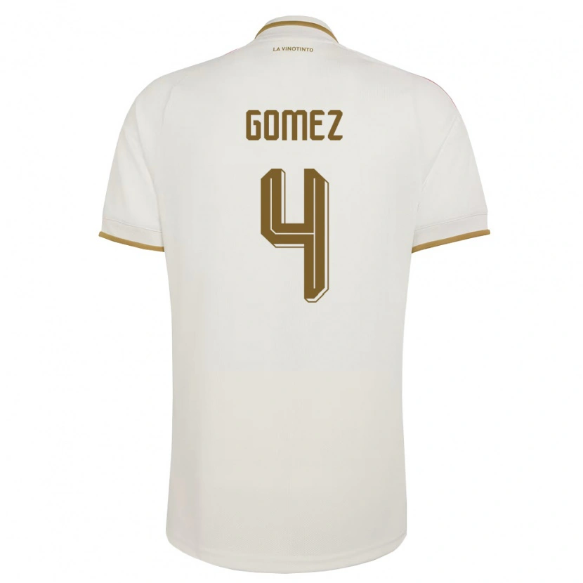 Danxen Women Venezuela Santiago Gómez #4 Off-White Yellow Away Jersey 26-28 T-Shirt
