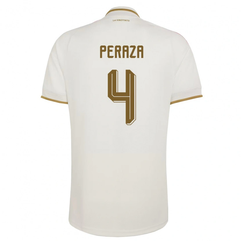 Danxen Women Venezuela María Peraza #4 Off-White Yellow Away Jersey 26-28 T-Shirt