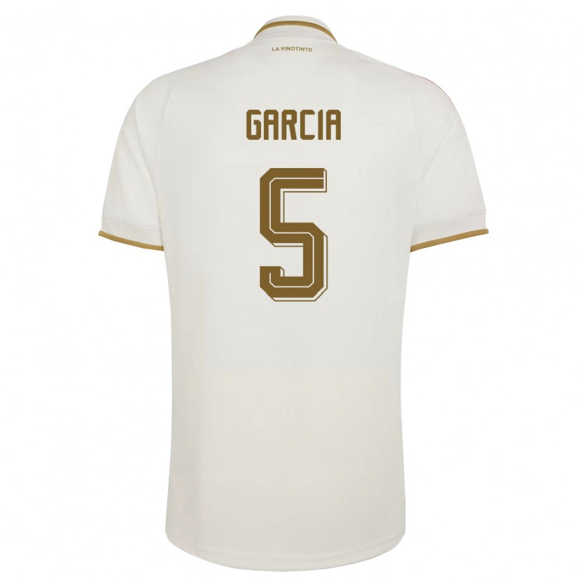 Danxen Women Venezuela Piero Garcia #5 Off-White Yellow Away Jersey 26-28 T-Shirt
