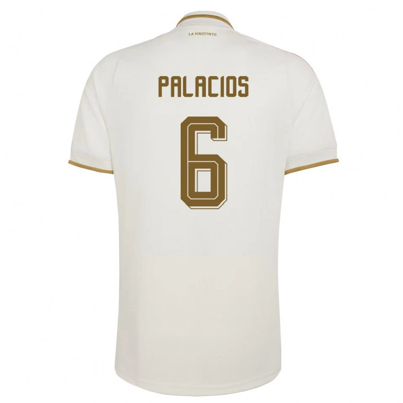 Danxen Women Venezuela Adrián Palacios #6 Off-White Yellow Away Jersey 26-28 T-Shirt
