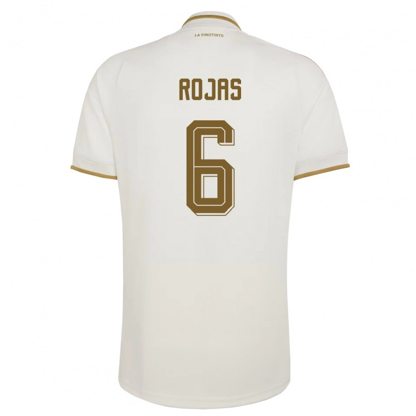 Danxen Women Venezuela Carlos Rojas #6 Off-White Yellow Away Jersey 26-28 T-Shirt