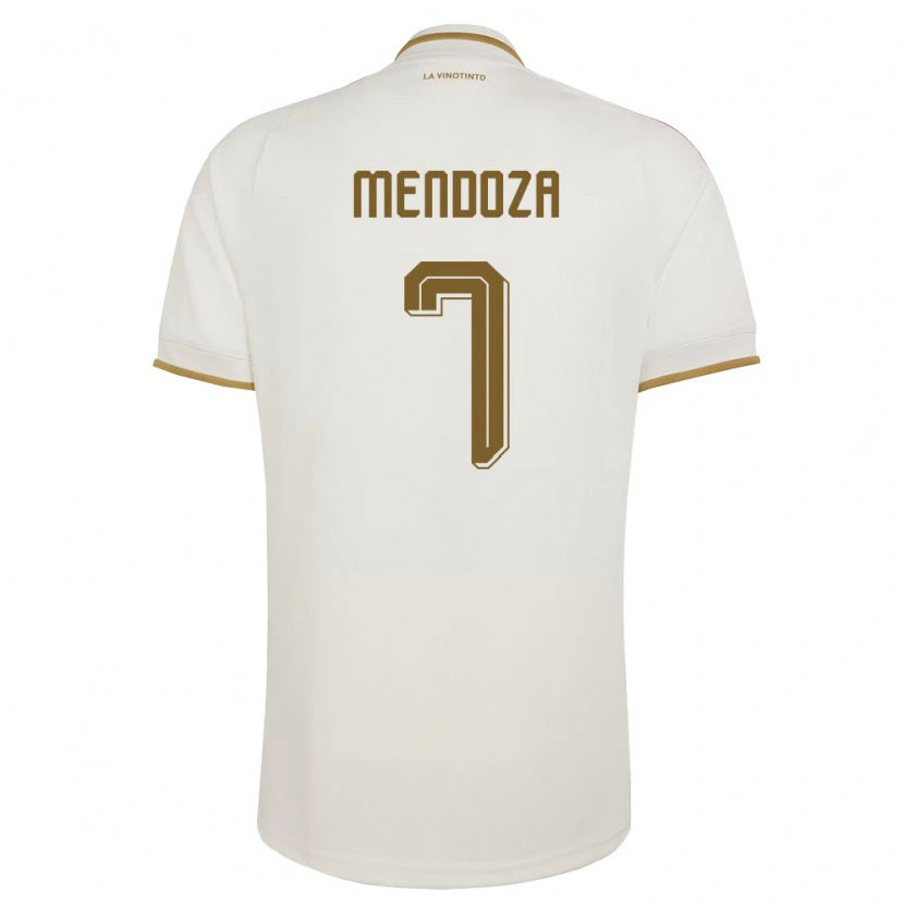 Danxen Women Venezuela Gleiker Mendoza #7 Off-White Yellow Away Jersey 26-28 T-Shirt