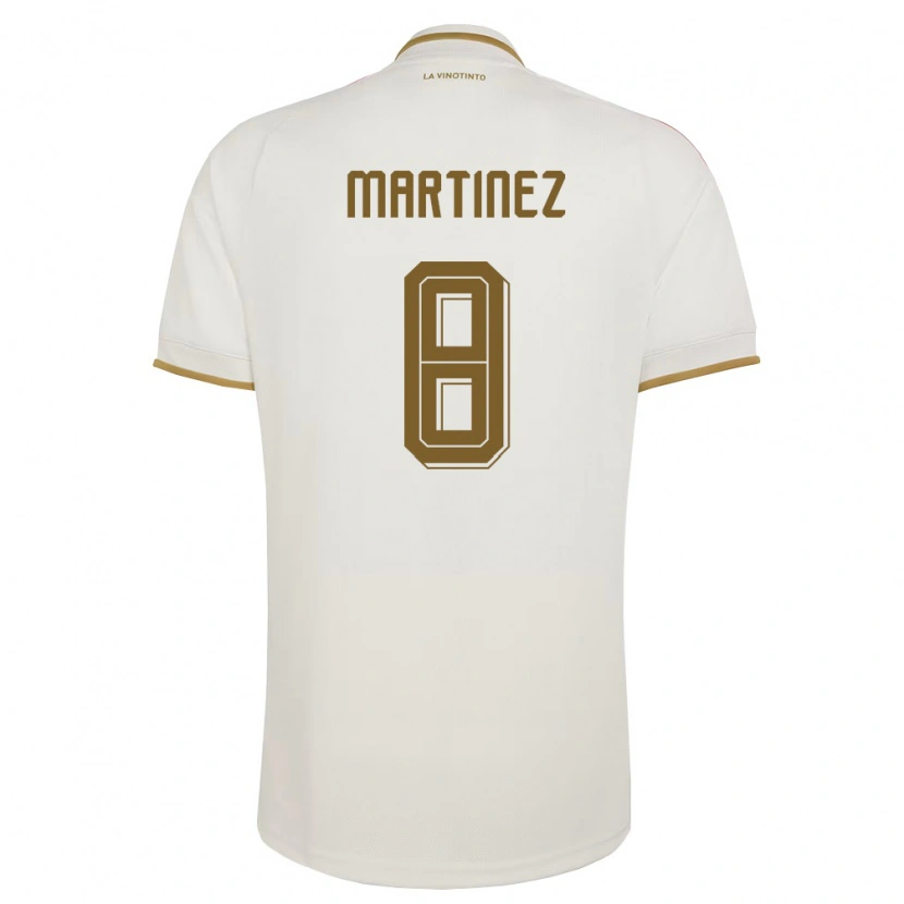 Danxen Women Venezuela Bárbara Martínez #8 Off-White Yellow Away Jersey 26-28 T-Shirt