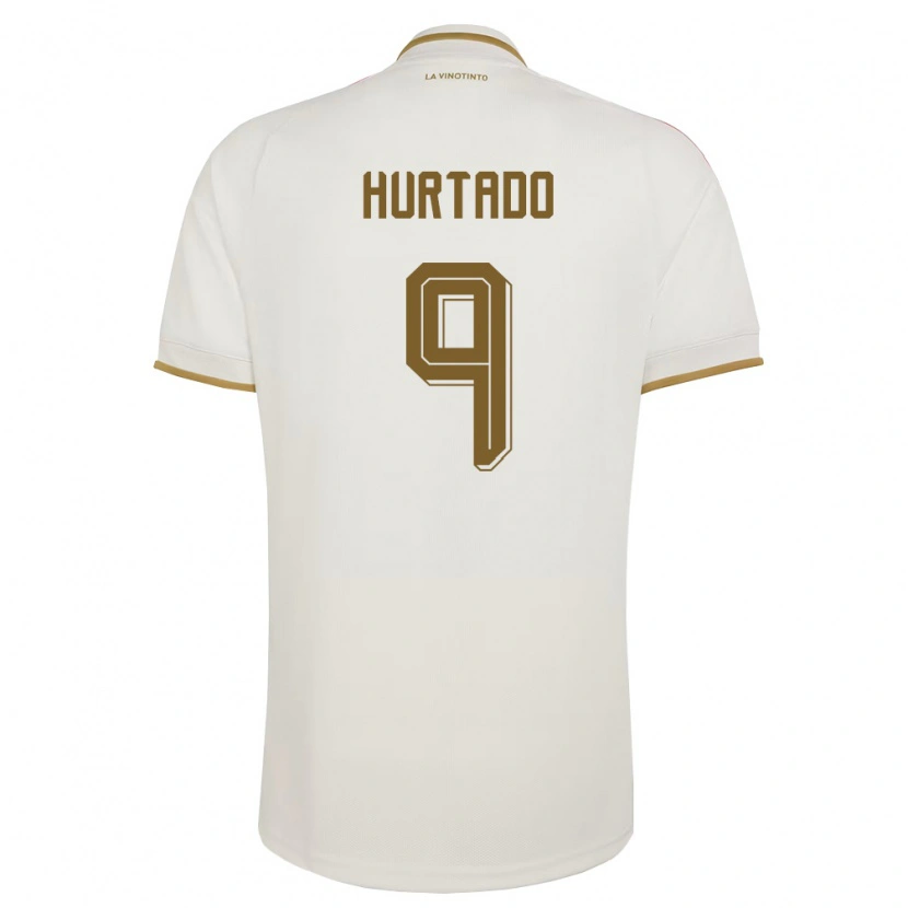 Danxen Women Venezuela Jan Hurtado #9 Off-White Yellow Away Jersey 26-28 T-Shirt