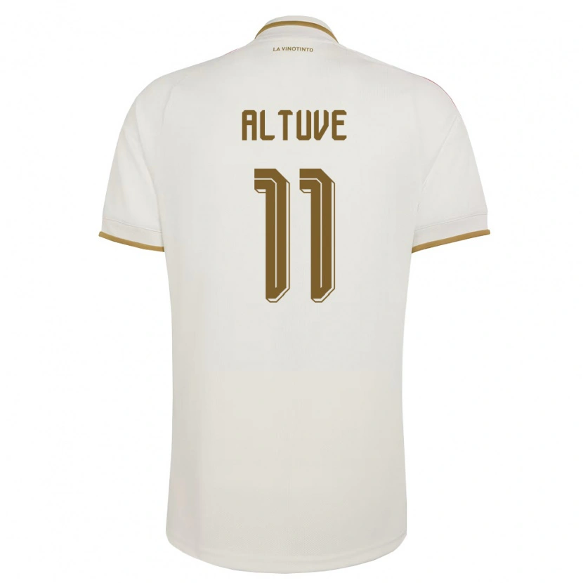 Danxen Women Venezuela Oriana Altuve #11 Off-White Yellow Away Jersey 26-28 T-Shirt