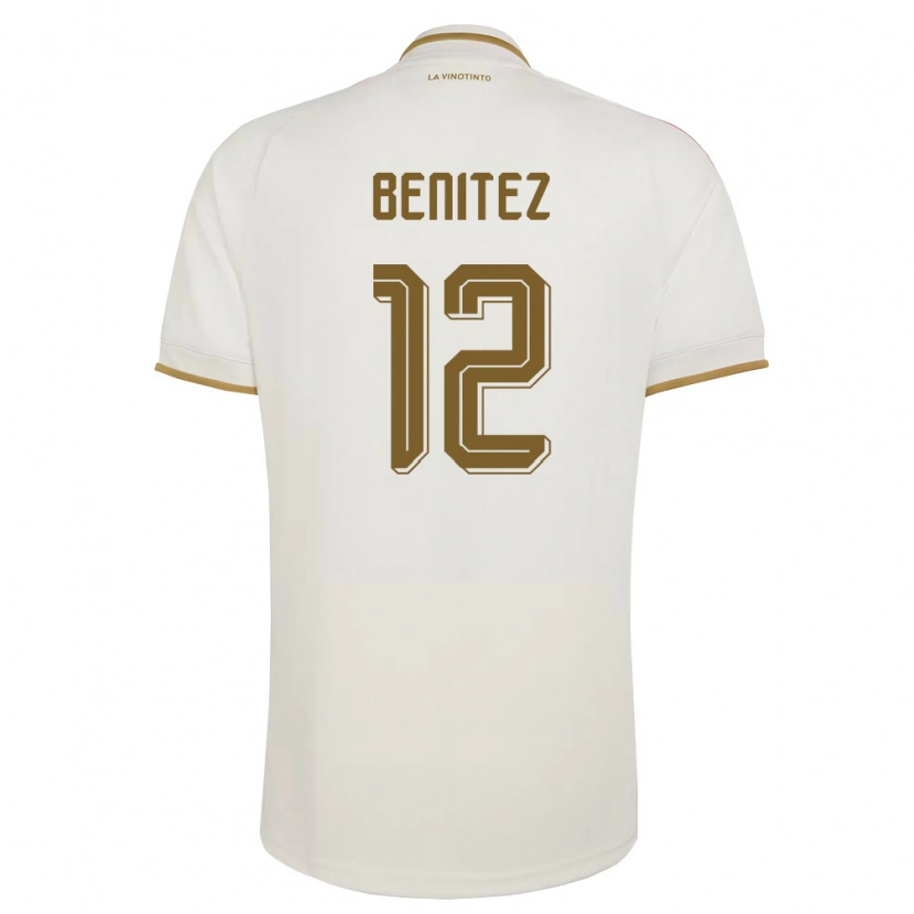 Danxen Women Venezuela Frankarlos Benítez #12 Off-White Yellow Away Jersey 26-28 T-Shirt
