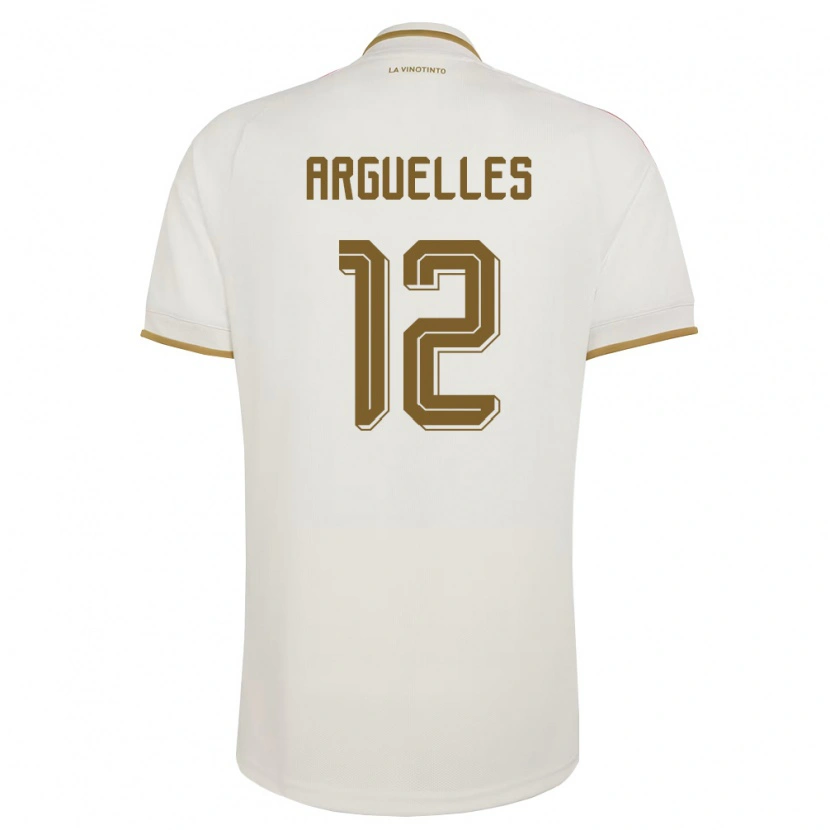 Danxen Women Venezuela Wilmary Argüelles #12 Off-White Yellow Away Jersey 26-28 T-Shirt