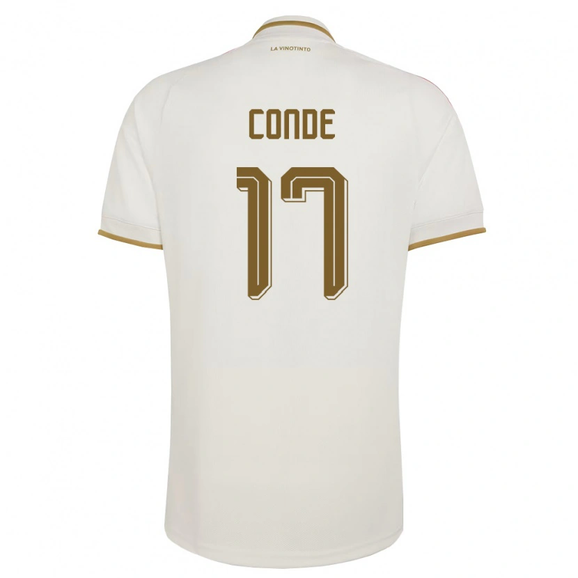 Danxen Women Venezuela Óscar Conde #17 Off-White Yellow Away Jersey 26-28 T-Shirt