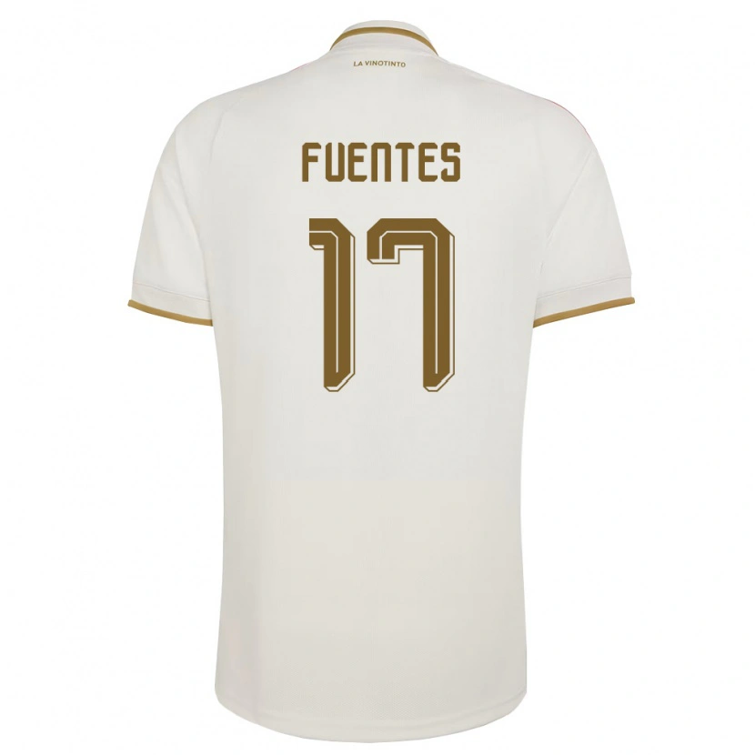 Danxen Women Venezuela Aarón Fuentes #17 Off-White Yellow Away Jersey 26-28 T-Shirt