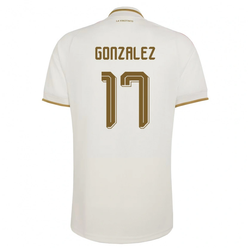 Danxen Women Venezuela Mayken González #17 Off-White Yellow Away Jersey 26-28 T-Shirt
