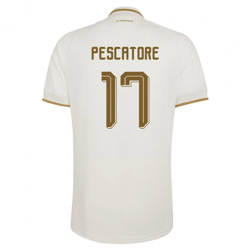 Danxen Women Venezuela Camila Pescatore #17 Off-White Yellow Away Jersey 26-28 T-Shirt