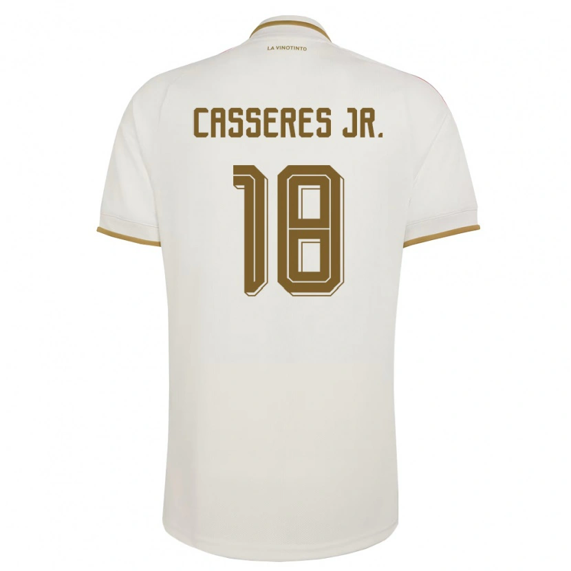 Danxen Women Venezuela Cristian Cásseres Jr. #18 Off-White Yellow Away Jersey 26-28 T-Shirt