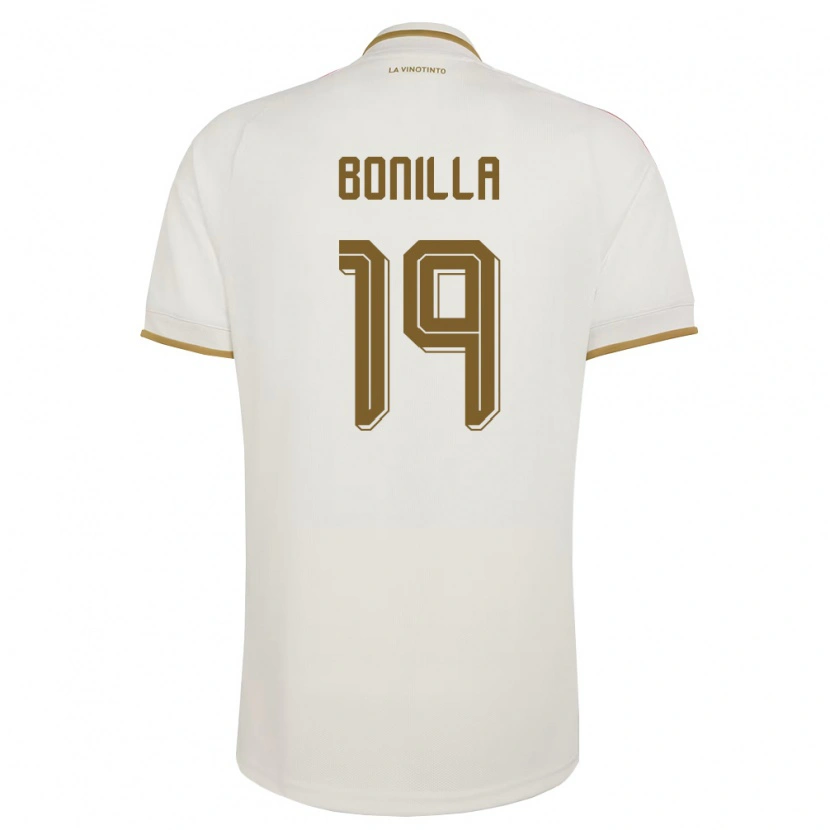Danxen Women Venezuela Edgar Bonilla #19 Off-White Yellow Away Jersey 26-28 T-Shirt