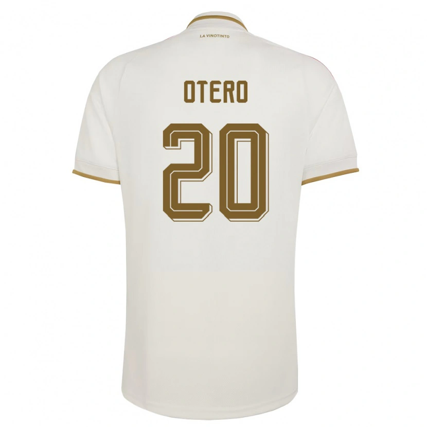 Danxen Women Venezuela Rómulo Otero #20 Off-White Yellow Away Jersey 26-28 T-Shirt