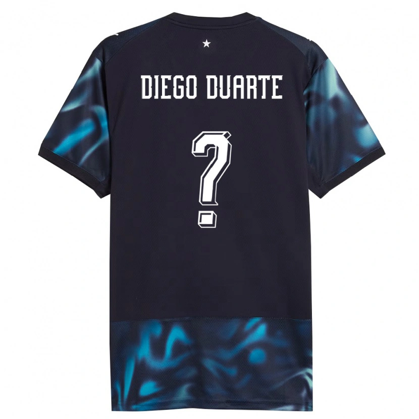 Danxen Women Paraguay Diego Duarte #0 Navy Sky Blue Away Jersey 26-28 T-Shirt
