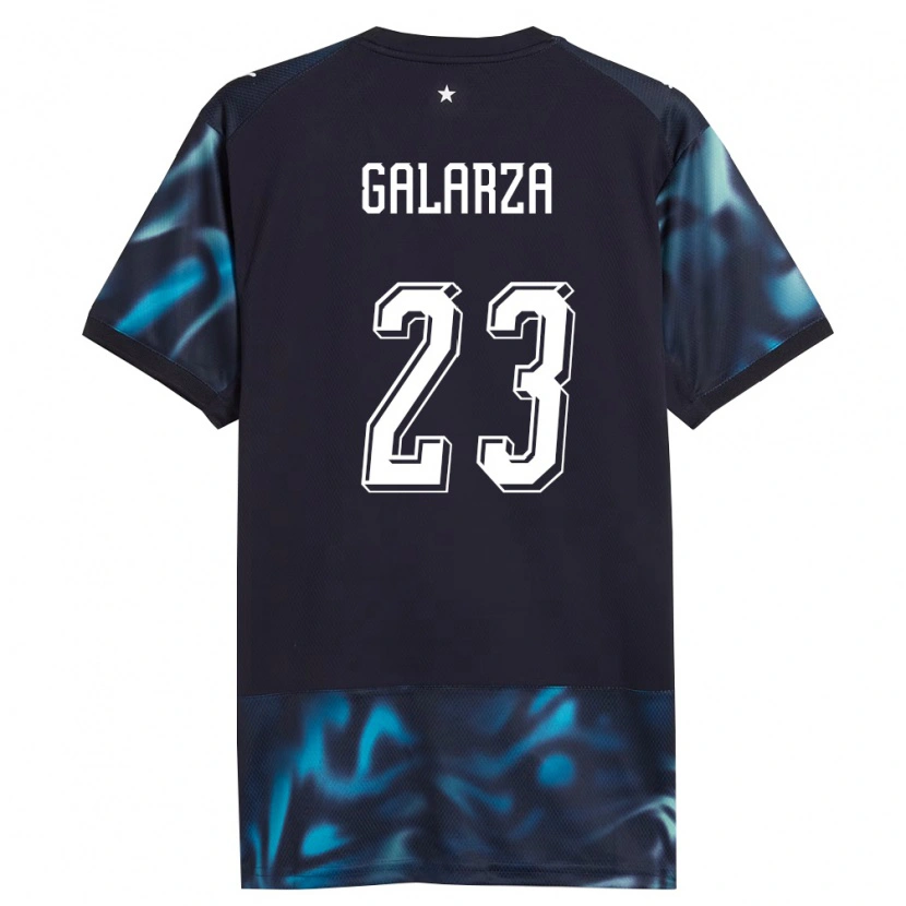 Danxen Women Paraguay Matías Galarza #23 Navy Sky Blue Away Jersey 26-28 T-Shirt