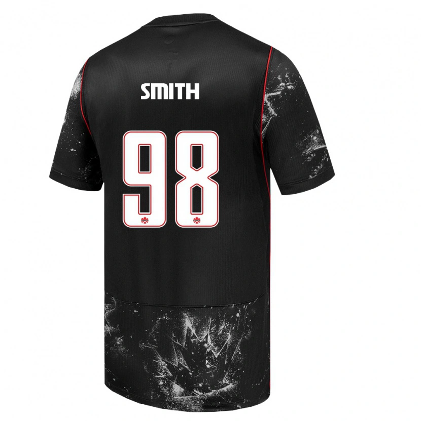 Danxen Women Canada Olivia Smith #98 Black White Red Away Jersey 26-28 T-Shirt