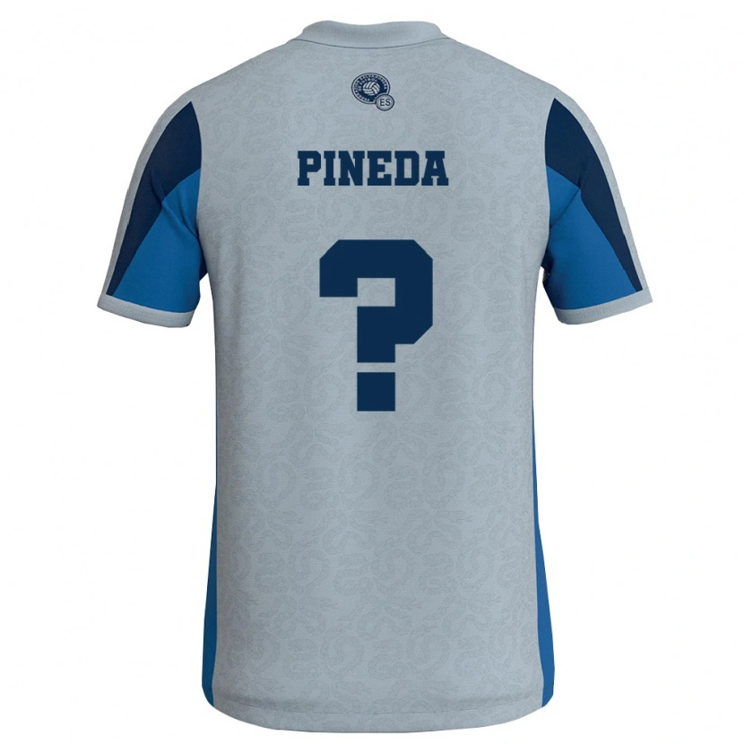 Danxen Women El Salvador David Pineda #0 White Sky Blue Away Jersey 26-28 T-Shirt