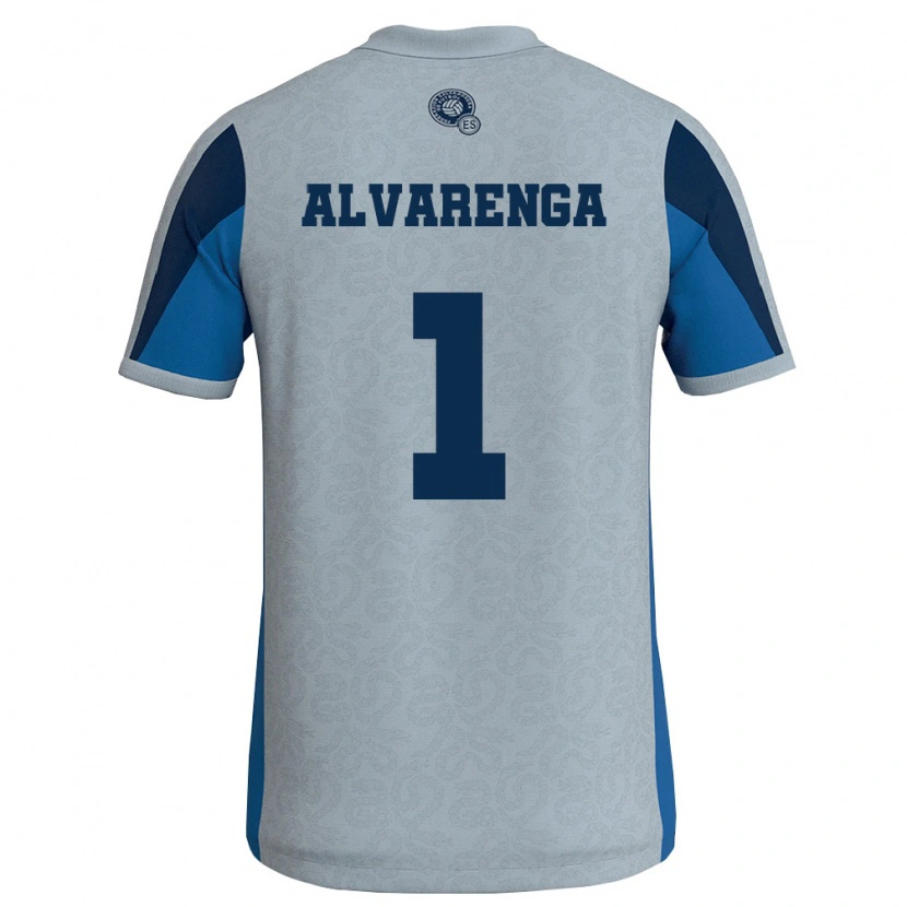 Danxen Women El Salvador José Alvarenga #1 White Sky Blue Away Jersey 26-28 T-Shirt