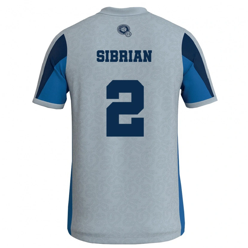 Danxen Women El Salvador Julio Sibrián #2 White Sky Blue Away Jersey 26-28 T-Shirt