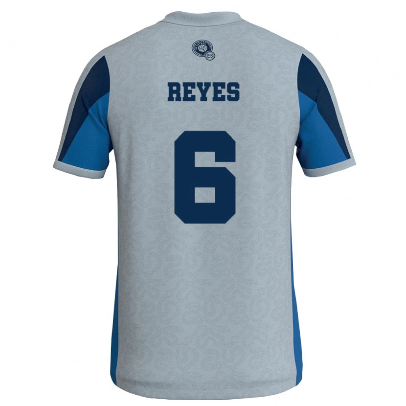 Danxen Women El Salvador Kevin Reyes #6 White Sky Blue Away Jersey 26-28 T-Shirt