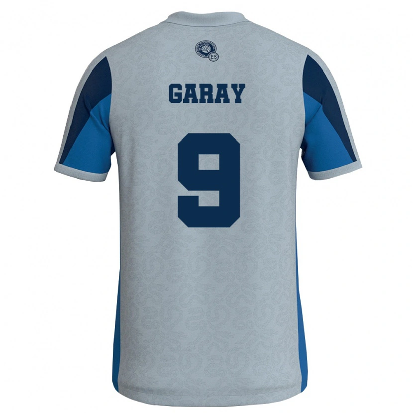 Danxen Women El Salvador Carlos Garay #9 White Sky Blue Away Jersey 26-28 T-Shirt