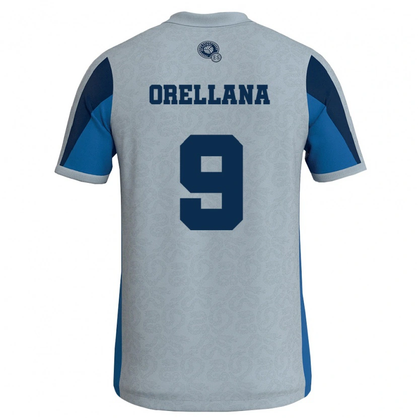 Danxen Women El Salvador Josías Orellana #9 White Sky Blue Away Jersey 26-28 T-Shirt