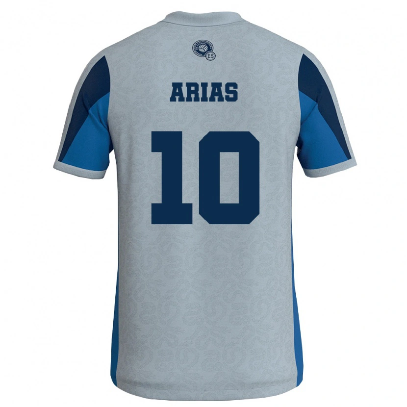 Danxen Women El Salvador Cristopher Arias #10 White Sky Blue Away Jersey 26-28 T-Shirt