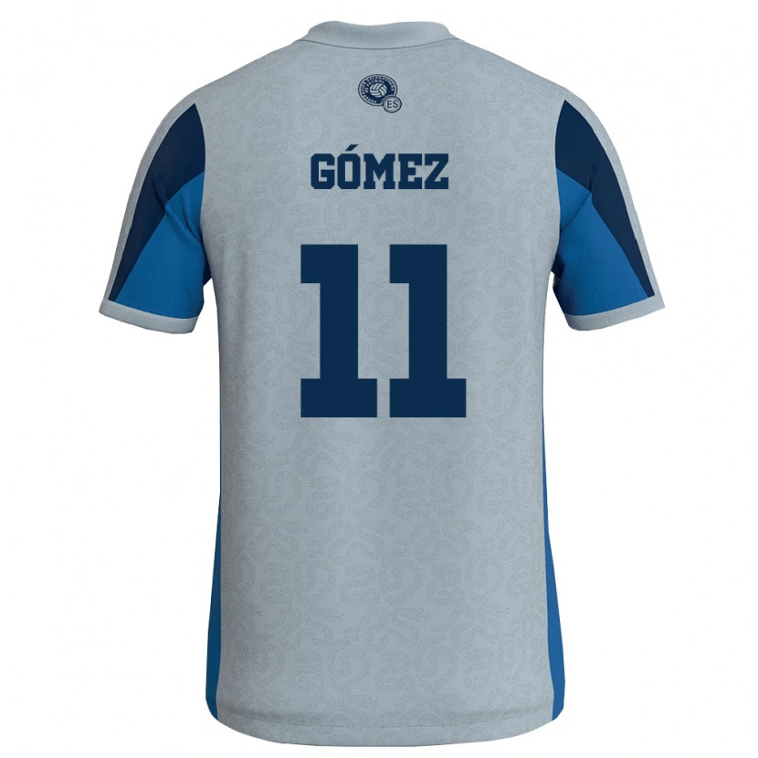 Danxen Women El Salvador Luis Gómez #11 White Sky Blue Away Jersey 26-28 T-Shirt