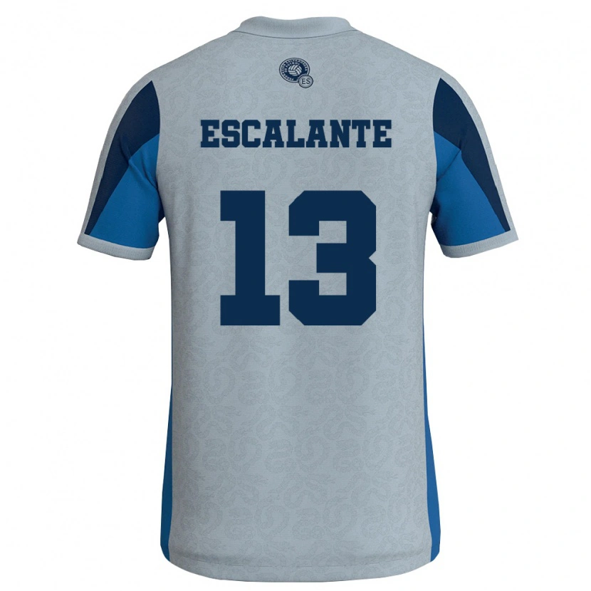 Danxen Women El Salvador Manrique Escalante #13 White Sky Blue Away Jersey 26-28 T-Shirt
