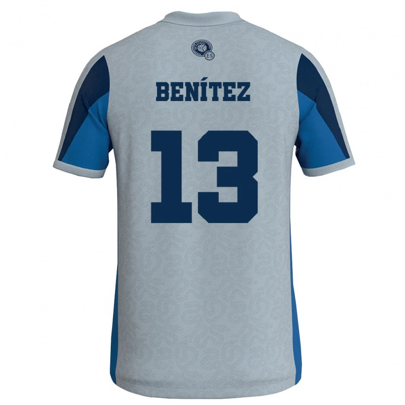 Danxen Women El Salvador Tereso Benítez #13 White Sky Blue Away Jersey 26-28 T-Shirt