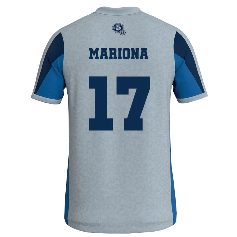 Danxen Women El Salvador Sergio Mariona #17 White Sky Blue Away Jersey 26-28 T-Shirt