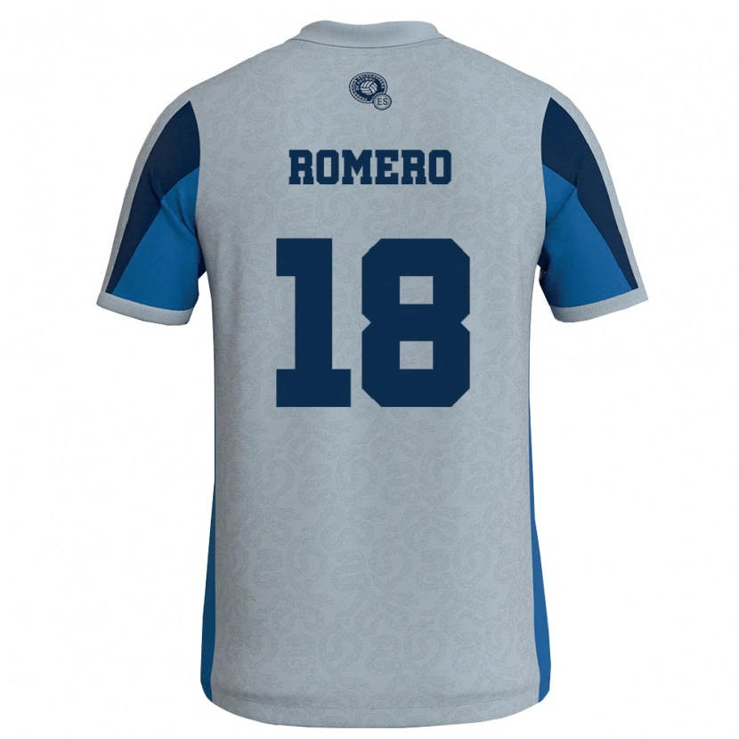 Danxen Women El Salvador Tomás Romero #18 White Sky Blue Away Jersey 26-28 T-Shirt