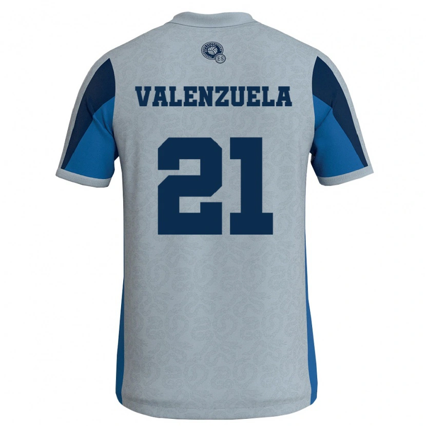 Danxen Women El Salvador Ana Valenzuela #21 White Sky Blue Away Jersey 26-28 T-Shirt