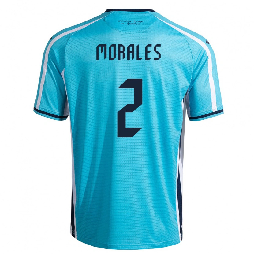 Danxen Women Honduras Yensel Morales #2 Sky Blue Navy Away Jersey 26-28 T-Shirt