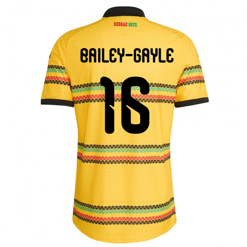 Danxen Kid Jamaica Paige Bailey-Gayle #16 Yellow Black Green Home Jersey 26-28 T-Shirt