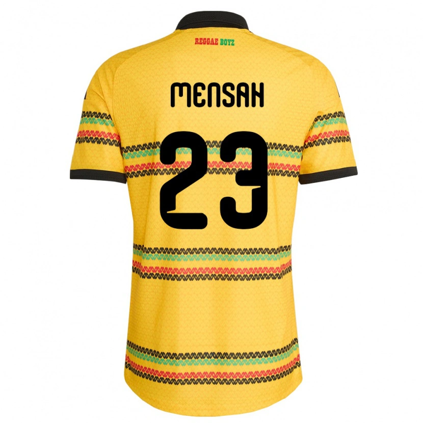 Danxen Kid Jamaica Serena Mensah #23 Yellow Black Green Home Jersey 26-28 T-Shirt