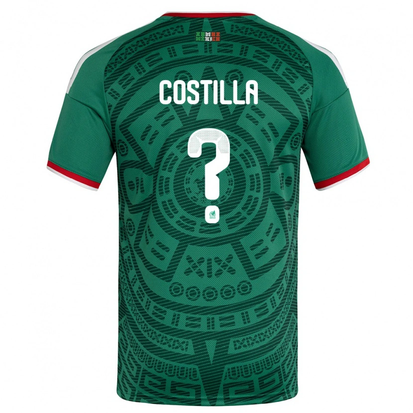 Danxen Kid Mexico Diego Reyes Costilla #0 Green White Red Home Jersey 26-28 T-Shirt