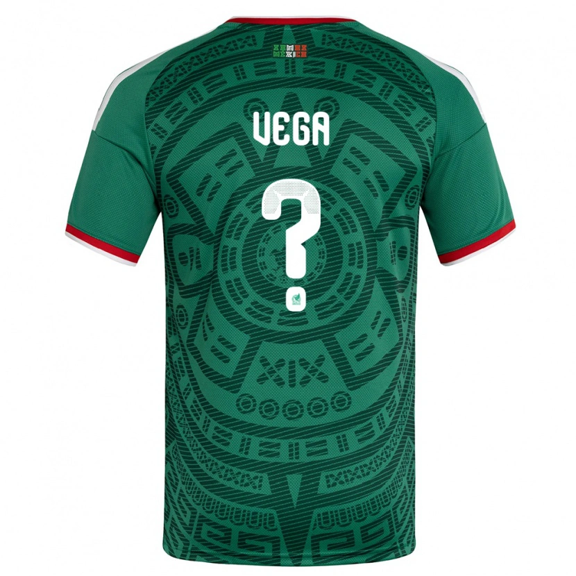 Danxen Kid Mexico Manuel Vega #0 Green White Red Home Jersey 26-28 T-Shirt